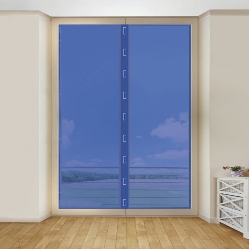 mosquitera para puerta con cierre iman 100x220 cm habitex