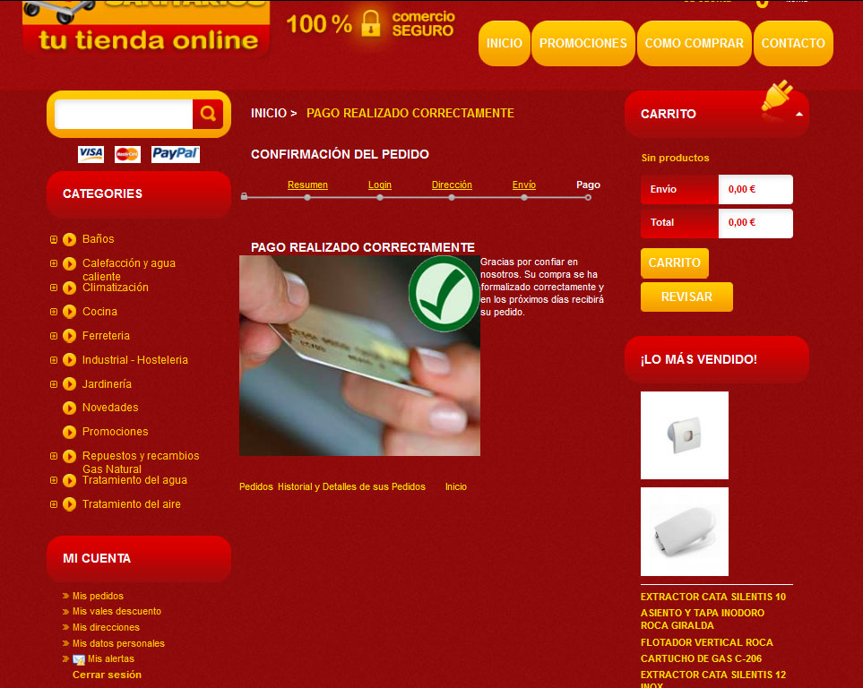 Producto como comprar Selección de producto a comprar