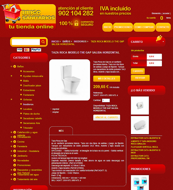 Producto como comprar Selección de producto a comprar