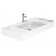 LAVABO CUADRADO MURAL O SOBREMUEBLE 1000X490 INSPIRA FINECERAMIC ROCA