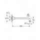 BRAZO DUCHA PARED RAINSHOWER GRANDERA GROHE