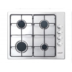 ENCIMERA CATA GI 6004 X GAS INOX 4 FUEGOS 58 CM 08066600