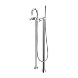 GRIFO BIMANDO VINTAGE BAÑO DUCHA FIJACION SUELO MOREA CLEVER 97020