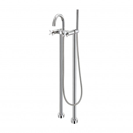 GRIFO BIMANDO VINTAGE BAÑO DUCHA FIJACION SUELO MOREA CLEVER 97020