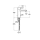 GRIFO MONOMANDO LAVABO ROCA NAIA CAÑO MEZZO