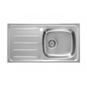 FREGADERO UNA CUBETA ESCURRIDOR IZQUIERDA EMPOTRAR E-90-EI ROCA A870H40901