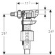 VALVULA ALIMENTACION LATERAL SERIE 380 CISTERNA CERAMICA GEBERIT