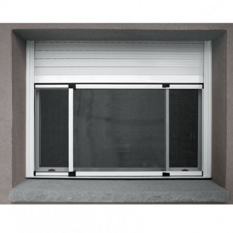 MARCO MOSQUITERA VENTANA DE ALUMINIO FIJA EXTENSIBLE 100-192XH70 CM HABITEX