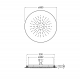 ROCIADOR EMPOTRABLE DE TECHO CIRCULAR RAINDREAM ROCA A5B3150C00