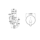 GRIFO EMPOTRAR MONOMANDO BAÑO DUCHA L20 ROCA A5A0A09C00