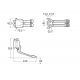 GRIFO MEZCLADOR PEDAL PARED TEMPORIZADO INSTANT FOOT ROCA A505128700