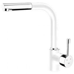 GRIFO cocina monomando TEKA CAÑO ALTO EXTRAIBLE ARK 938 W BLANCO 23938120W