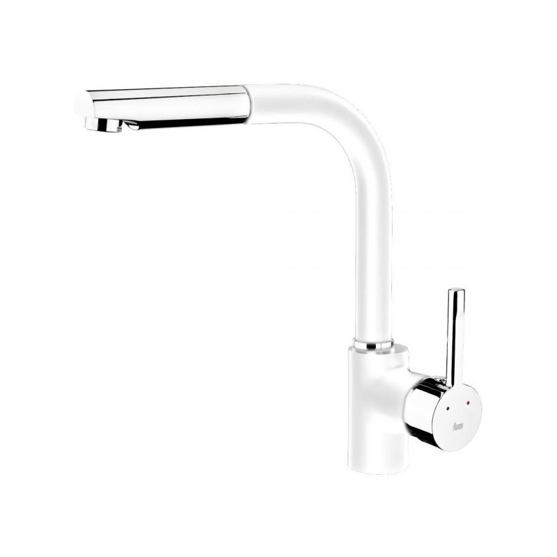 grifo cocina monomando teka caño alto extraile ark 938 w blanco 23938120W