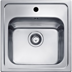FREGADERO TEKA ENCASTRADO ELINE 1C UNA CUBETA INOX 11137003
