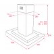 CAMPANA DECORATIVA ISLA DG3 985 CRISTAL TEKA 40485150