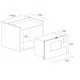 MICROONDAS CON GRILL TEKA ML 825 TFL INOX INTEGRACION 25 LITROS 40590640