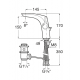 GRIFO MONOMANDO LAVABO DESAGUE AUTOMATICO INSIGNIA ROCA A5A333AC00