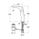 GRIFO MONOMANDO LAVABO CAÑO ALTO DESAGUE AUTOMATICO INSIGNIA ROCA A5A343AC00