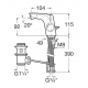 GRIFO MONOMANDO BIDE DESAGUE AUTOMATICO INSIGNIA ROCA A5A603AC00