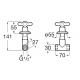 LLAVE DE PASO RECTO 1/2" CARMEN ROCA A5A154BC00