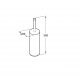 ESCOBILLERO DE SUELO PARA BAÑO SUPERINOX ROCA A517306002
