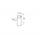 DOSIFICADOR GEL ENCIMERA PARA BAÑO SUPERINOX ROCA A817312002