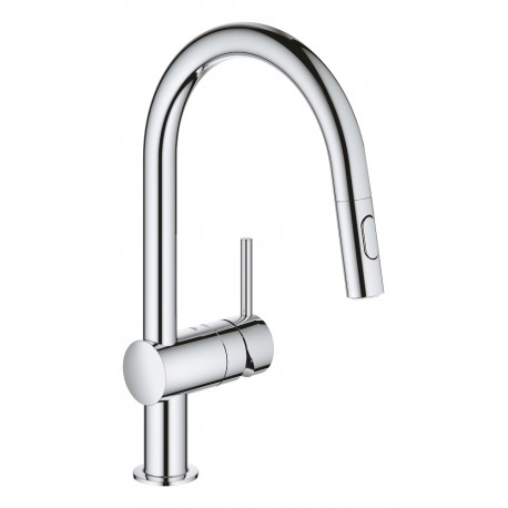 GRIFO COCINA MONOMANDO MINTA GROHE 32321002 CAÑO ALTO EXTRAIBLE