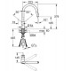 GRIFO COCINA MONOMANDO MINTA GROHE 32321002 CAÑO ALTO EXTRAIBLE