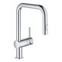 GRIFO COCINA MONOMANDO MINTA GROHE 32322002 CAÑO ALTO EXTRAIBLE