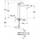 GRIFO LAVABO MONOMANDO GROHE ALLURE BRILLIANT TAMAÑO XL 23114000