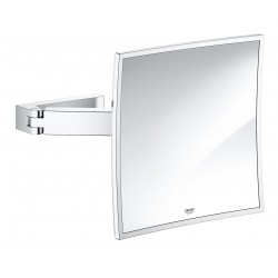 espejo baño aumento pared selection cube grohe cromado 40808000