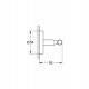 COLGADOR BAÑO BAUCOSMOPOLITAN GROHE 40461001 CROMO