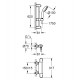 CONJUNTO DUCHA TERMOSTATICO GROHTHERM 1000 GROHE 34151004 CROMO