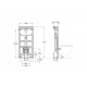 ESTRUCTURA EMPOTRABLE DUPLO WC FLUXOR SINGLE INODORO SUSPENDIDO ROCA