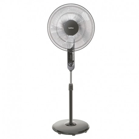 VENTILADOR DE PIE 3 VELOCIDADES VPR45 HABITEX NEGRO