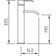 GRIFO MONOMANDO LAVABO 210MM CAÑO ALTO CASCADA CAIMAN XTREME CLEVER