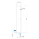 BARRA DE DUCHA EMPOTRAR 700MM TREND CLEVER LATON 60690