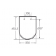 ASIENTO Y TAPA INODORO ROCA THE GAP SQUARE STANDARD A80147000B