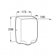 SECADOR DE MANOS CON SENSOR PUBLIC ROCA ACERO INOXIDABLE MATE A817401002