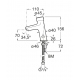 GRIFO LAVABO TEMPORIZADO REPISA ANTIVANDALICO FLUENT ROCA A5A3A24C00