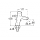 GRIFO LAVABO ECO TEMPORIZADO REPISA ANTIVANDALICO FLUENT ROCA A5A4B24C00