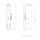 COLUMNA DUCHA HIDROMASAJE TERMOSTICA BLANCA ETERNAL ROCA A5A978BC00