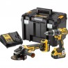 KIT TALADRO PERCUTOR DCD796 AMOLADORA DCG405 2 BATERIAS TSTAK DEWALT DCK2080P2T-QW