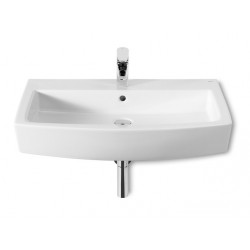 LAVABO CUADRADO HALL SEMIPEDESTAL/SOBRE ENCIMERA ROCA 750X495X135 A32762G000