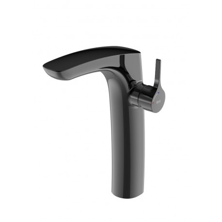 GRIFO LAVABO MONOMANDO CAÑO ALTO INSIGNIA NEGRO TITANEO ROCA A5A3C3ACN0