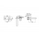 CUERPO EMPOTRABLE UNIVERSAL NEGRO TITANEO MONOMANDO LAVABO ROCA A5252206CN