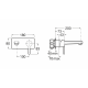 GRIFO MONOMANDO LAVABO EMPOTRABLE NAIA NEGRO ROCA A5A3596CN0