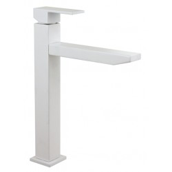 GRIFO LAVABO MONOMANDO CAÑO ALTO BLANCO MATE MZ RIO 30816001K