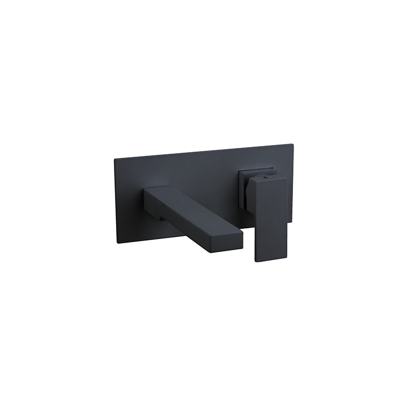 Grifo lavabo store empotrado negro