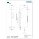 COLUMNA DUCHA MONOMANDO EXTENSIBLE ABS 220X220 CUBIC MZ 30C720A00